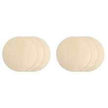 Círculos de Madera de 6 Piezas de 12 Pulgadas para Manualidades, Recortes de Madera En Rebanada de Madera En  Sin Terminar para Manualidades de