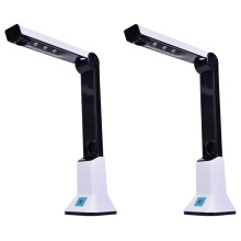 2X Dokumenten Kamera für Lehrer, Tragbarer USB Dokumenten Kamera Scanner mit Ständer 8MP HD A4 Format Doc Cam Foto Scanner