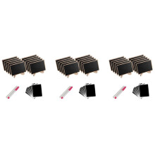 Chalkboard Label Schilder, 30 Pack Gerahmte Staffelei Ständer Holz Tafel für Buffet Essen Schilder, Hochzeit Tisch Karten
