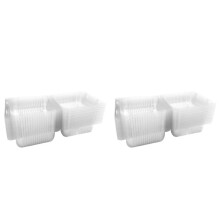 200 Stuks Enkele Individuele Cake Slice Dozen Dessert Containers Cheesecake Dozen Stapelbare Vierkante Dozen Clear Voedsel Dozen