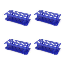 4X Laboratory Plastic 28 Hole 17mm Dia 15ML Centrifugal Test Tube Rack Holder De
