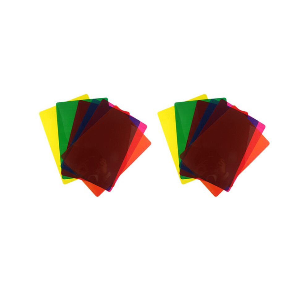 24Pcs Colored Overlays for Dyslexia, Dyslexia Reading Strips for Dyslexia Irlens, ADHD and Visual Stress, 11.7X8.3Inch