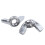 M6 Thread Dia Stainless Steel Wing Nut Butterfly Wing Nuts 20 Pcs 8