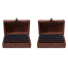 Rubber Timbro Alfabeto Numero Simbolo Scatola di Legno Set Stile di Stampa Legno Lettera 140 Pz