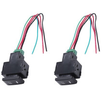 2X Rojo Lampara Indicadora 4 Alambrado Interruptor de Luz de Niebla para Negro