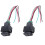 2X Red  Lamp 4 Wired Fog Light  for  Black 1