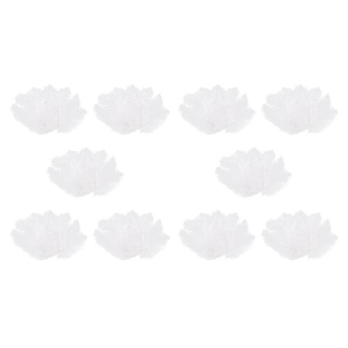 100 Pieces White Natural Ostrich Feather 20-25cm Wedding DIY