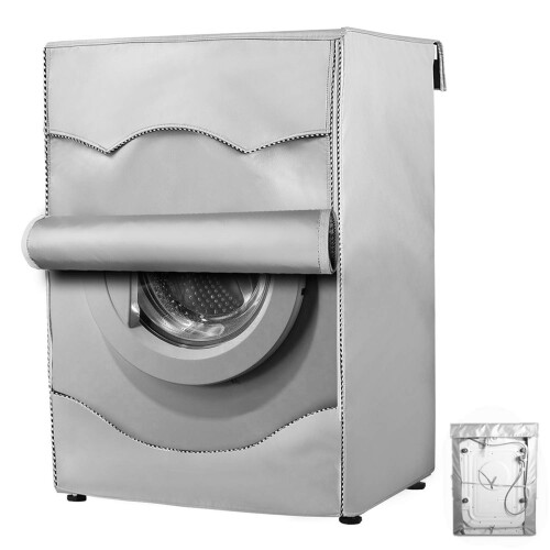 2X Washing Machine Cover,Washer/Dryer Cover for Front-Loading Machine Waterproof Dust-Proof 1
