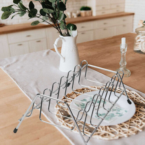 3X Dish Drying Rack Kitchen Dishes Rack & Plate Holder Dish Drainer 2