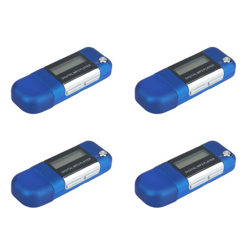 4X Mp3 Player 4GB U Disk Music Player Supports Replaceable AAA Battery, Recording ()