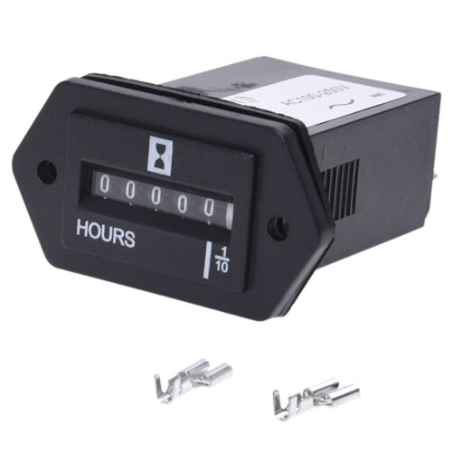 4X AC100-250V Electromechanical Hour Meter Counter 2