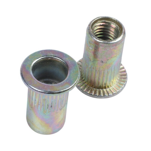 80Pcs Flat  Metric Steel M5 Blind Insert Rivet Nut