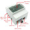 4X voor Raspberry Pi 4 Model B ABS Case Witte Behuizing Beschermhoes Behuizing voor Raspberry Pi 4B 4