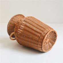 4X Gewebte Vase Aus Rattan Imitat, Kunst Vase, Tisch Dekoration, Pflanzen, Blumen Topf, Mode Blumen, Rattan Handwerk für Haus Dekoration