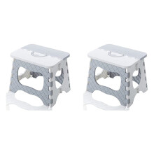 2X Folding Step Stool - Portable, Small Size for Easy Storage, Easy for Adults to Use in the Bathroom, Garden, Kitchen