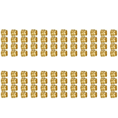 800Pcs M3 Thread Knurled Brass Threaded Heat Set Heat Resistant Insert Embedment Nut,M3X5X4,for 3D Printer Voron 2.4 Etc