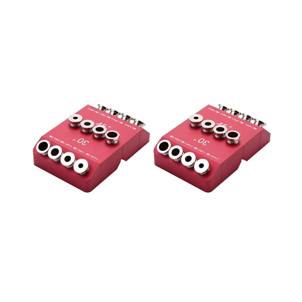 30/45/90 Angle Drill Hole Guide Jig For Angled And Straight Hole,Cable Railing Lag Screw Drilling Template,2Pcs 4713156924415