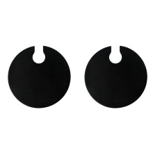 2Pcs Silicone Lids - Fits to 10.5Inch Stock Pots - Compatible for Anova Culinary Sous Vide Precision Cookers Black