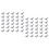 M6 Thread Dia Stainless Steel Wing Nut Butterfly Wing Nuts 60 Pcs 1