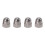 M6 Thread Dia Dome  304 Stainless Steel Cap Acorn Hex Nuts 60Pcs 7
