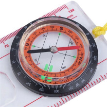 2X Baseplate Ruler Compass Map Scale Magnifier with Strap Camping Hiking Ocomp7198
