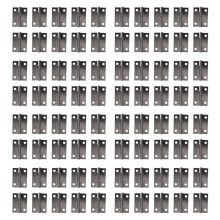 Rectangle Folding Closet Cabinet Door Hinge Hardware 1.5inch 80 Pcs