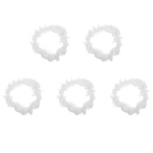 5X White Feather Boa Fluffy Decoration 6.6 Feet Long