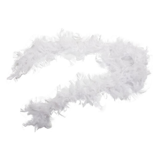 5X White Feather Boa Fluffy  Decoration 6.6 Feet Long 1