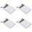 4X Calculator, Slim Elegant Design, Office/Home Electronics, Dual Powered Desktop Calculator,Solar Power,10 Digits White 1