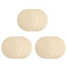 9Pcs 12 Inch Wood Circles for Crafts, Unfinished Blank Wooden Rounds Slice Wooden Cutouts for DIY Crafts