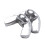 M6 Thread Dia Stainless Steel Wing Nut Butterfly Wing Nuts 60 Pcs 2
