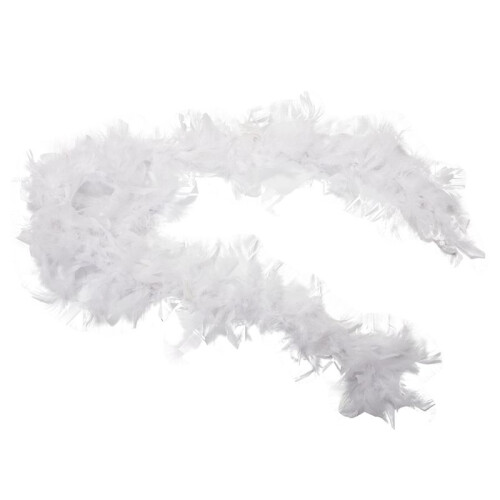 5X White Feather Boa Fluffy  Decoration 6.6 Feet Long 2
