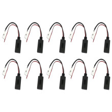 10X for 207 307 407 308 for C2 C3 RD4 Car 12Pin Module Wireless Radio AUX-in Aux Cable Adapter