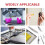 1200Pcs M3X5.7-OD4.6 Thread Knurled Brass Threaded Heat Set Heat Resistant Insert Embedment Nut for 3D Printer 6