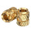 1200Pcs M3X5.7-OD4.6 Thread Knurled Brass Threaded Heat Set Heat Resistant Insert Embedment Nut for 3D Printer 3