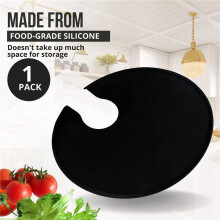 2 Tapa de Silicona para Ollas de Hasta 10,5 Pulgadas, Compatible Con Cocinas de Precisión Anova Culinary Sous Vide, Color Negro