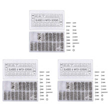 3000Pcs Stainless Steel Eyeglasses Watch Repair Screw Replacement Kit Set Tiny Screws Nut Assortment Repair Tool Kit Set