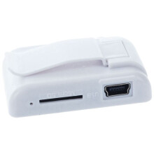 2X Spiegel Clip Usb Digital Mp3 Musik Player Unterstützung 8Gb Tf Karte Weiß