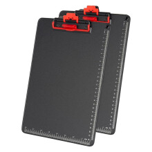 2 Pack Clipboards with Pen Holder, 12.5 X 9 Inch Standard Letter A4 Size Aluminum Wrapped  Protection Clipboard