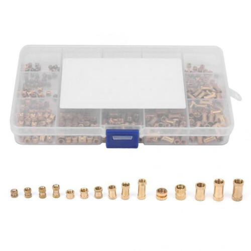 M2 M3 Threaded Inserts for Plastic Thermoset Brass Inserts for 3D Printed Injection Molding Press Threaded Nuts 2