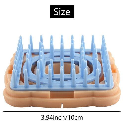 Flower Knitting Machine Kit DIY Wool Flower Machine Loom Tool Set Square Flower Maker with Needle 1