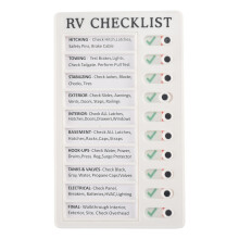 RV Checkliste Memo Plastik Tafel, Abnehmbare und Wiederverwendbare Kreative Memo Checkliste für Check Elemente und Formular