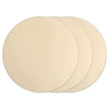 3Pcs 12 Inch Wood Circles for Crafts, Unfinished Blank Wooden Rounds Slice Wooden Cutouts for DIY Crafts