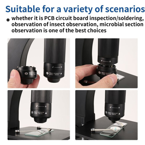 2000X Biological Digital Microscope Wifi USB Microscope with Digital & Microbial Lens with 11 Adjustable LED 1
