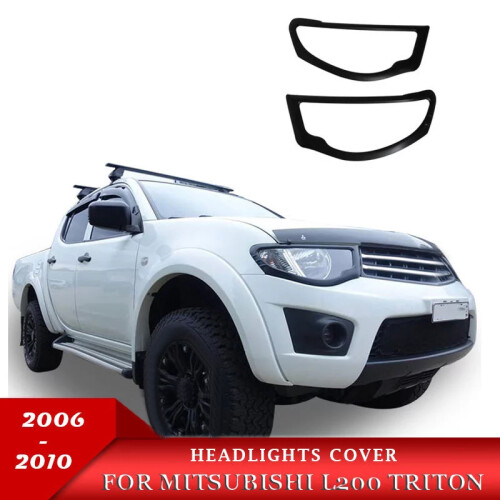 Auto Front Scheinwerfer Abdeckung Trim für  L200 Triton 2006 2007 2008 2009 2010 1