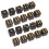 20PCS Black Plastic 6-Side Dice for Math & Board Games 1.6cm 1