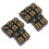 20PCS Black Plastic 6-Side Dice for Math & Board Games 1.6cm 2