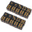 20PCS Black Plastic 6-Side Dice for Math & Board Games 1.6cm 14