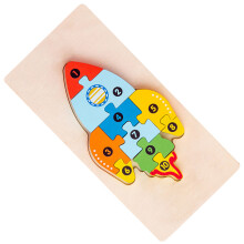 Puzzle di legno 3D abbinamento - Educativo e Divertente per feste a casa, Tipo 6