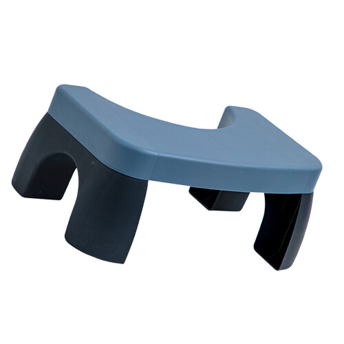 Blauer PP-WC-Hockergeschirr, 27x17x25x42,5cm